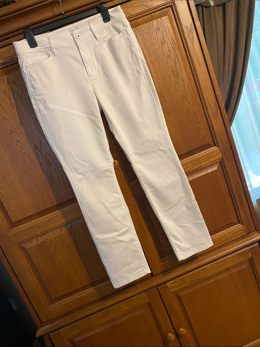 J. Jill White Authentic Fit Skinny Ankle Jeans
